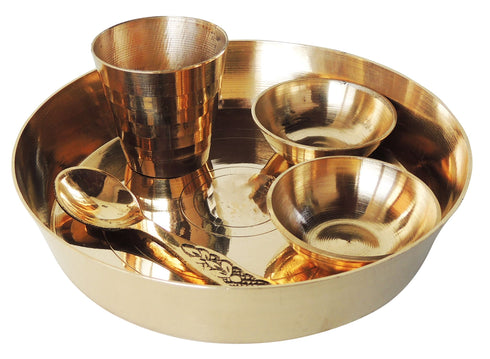 Brass Laddu Gopal Thali Set 0.19Kg